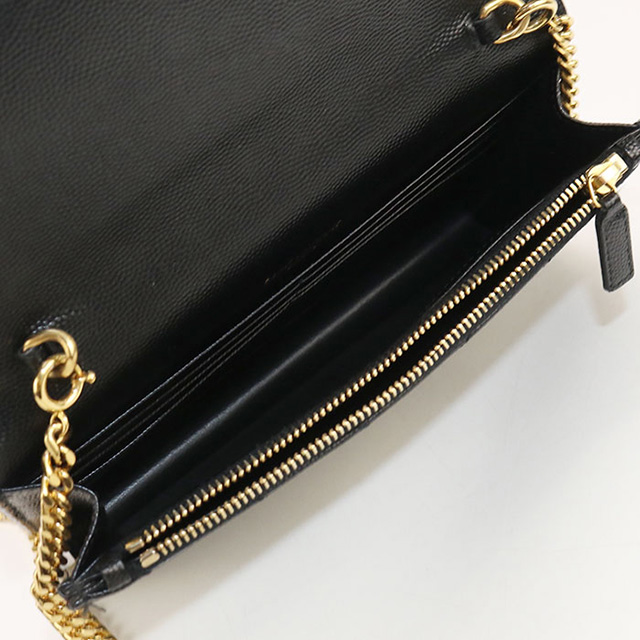 SAINT LAURENT 中古 サンローラン チェーンウォレット レディース