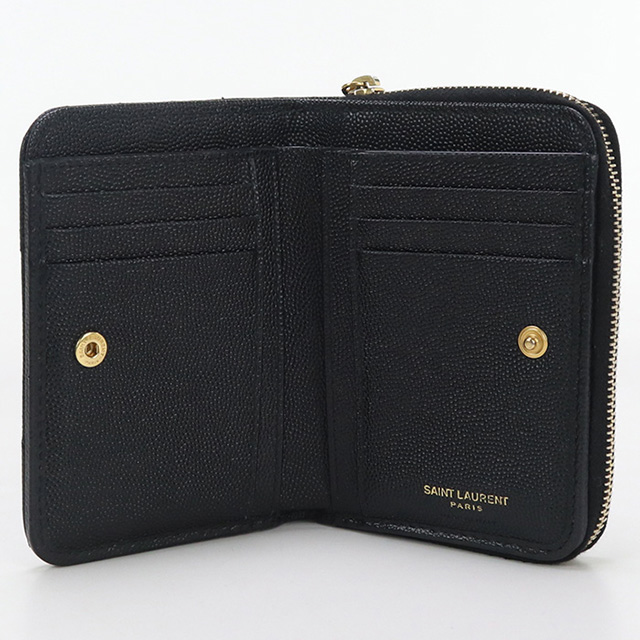 SAINT LAURENT 中古 サンローラン 二折財布小銭入付き