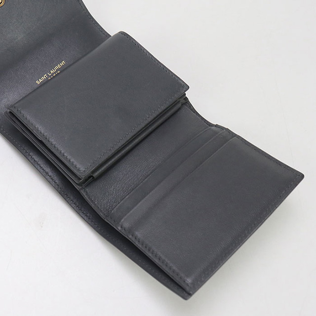 SAINT LAURENT 中古 サンローラン 三折財布 レディース ブランド