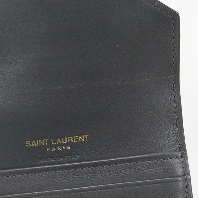 SAINT LAURENT 中古 サンローラン 三折財布 レディース ブランド