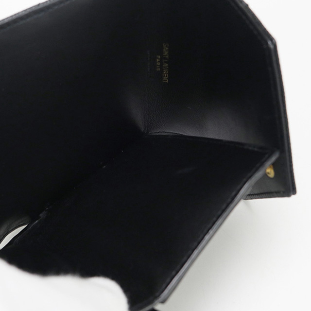 SAINT LAURENT 中古 サンローラン 三折財布 レディース ブランド