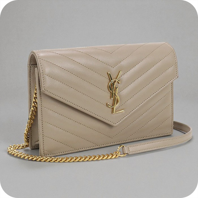 SAINT LAURENT 中古 サンローラン チェーンウォレット レディース