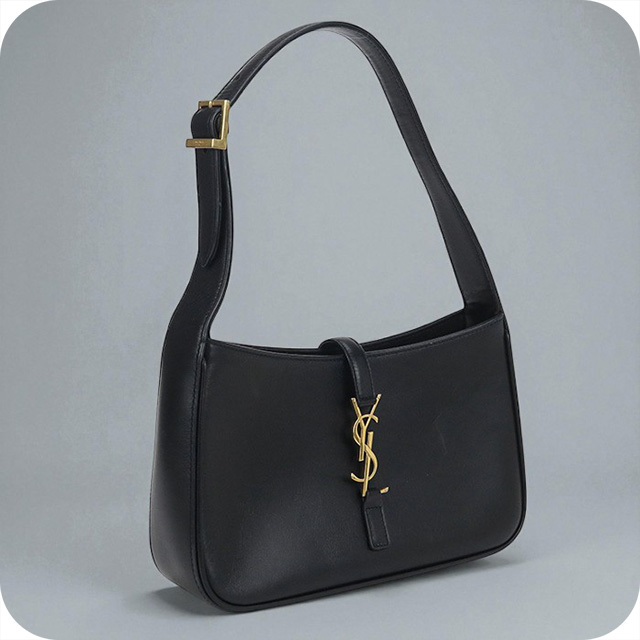 中古良品SAINT LAURENT サンローラン ショルダーバッグ 657228 ホーボーワンショルダーバッグ レディース ブラック SAINT LAURENT 中古 サンローラン ショルダーバッグ レディース