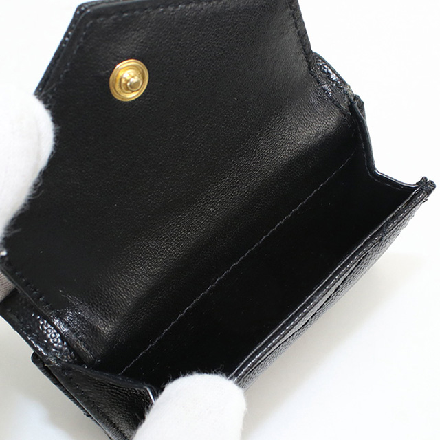 SAINT LAURENT 中古 サンローラン 三折財布 レディース ブランド 三