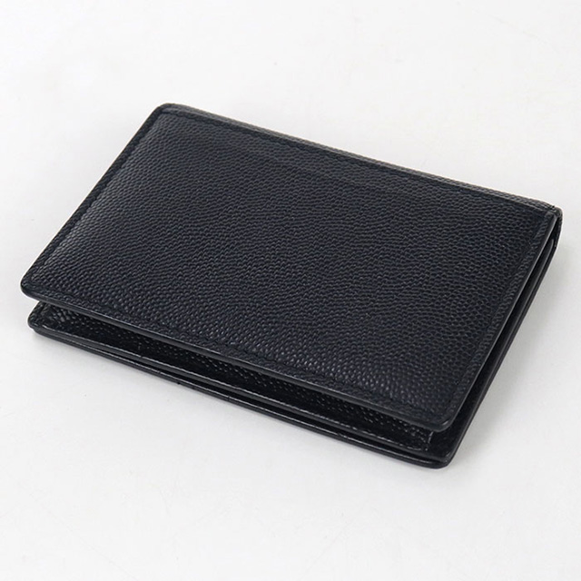 美品‼️SAINT LAURENT ネイビー　名刺入れ SAINT LAURENT 中古 サンローラン 名刺入れ メンズ ブランド カード