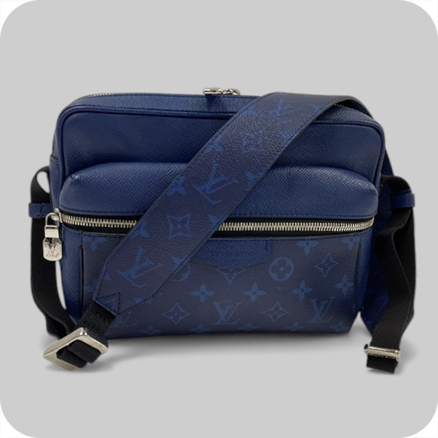 Louis Vuitton ブルー メッセンジャーバッグ SALE]ヴィトン Vuitton レア アウトドアメッセンジャー PM (Louis