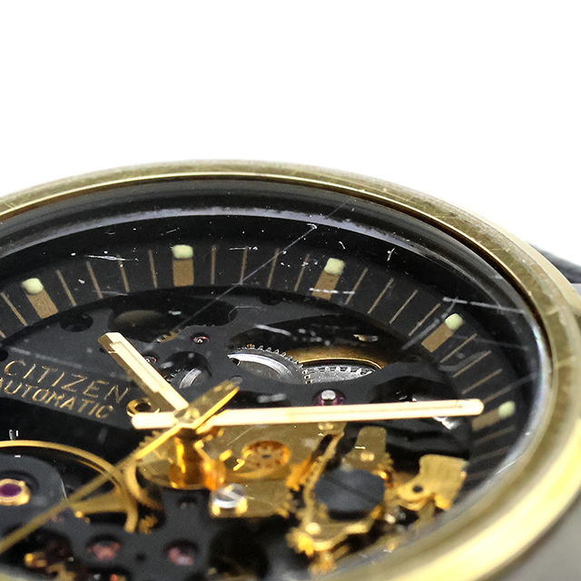 シチズン ブラッキー 70年代 アラームデイト CITIZEN Date ◎70年代 シチズン 4-653319 ブラッキー BL 側 ケース 見本 未使用 ジャンク デッドストック