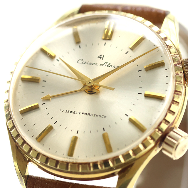 【OH済】未使用 60s CITIZEN チャーム 手巻き 日本製 腕時計 CITIZEN（シチズン） 中古 OH済 アラーム 4H アンティーク 手巻き