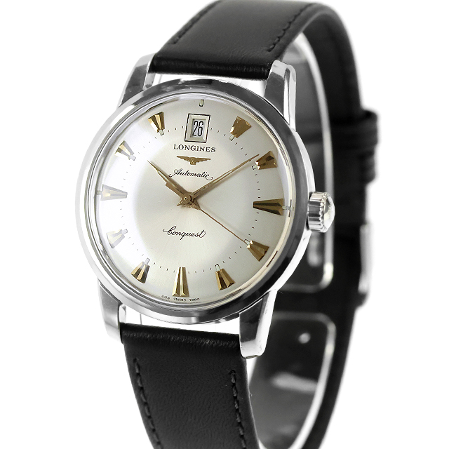 コンクエスト 中古 美品・ベルト新品 ロンジン LONGINES ヘリテージ
