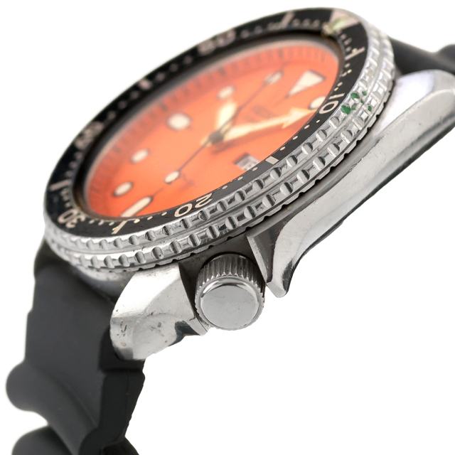 SEIKO（セイコー） 中古 ダイバーズウォッチ 150m オレンジ 7548