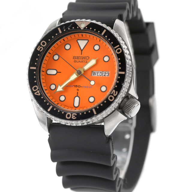 セイコーSEIKO腕時計ダイバークォーツ7548-700C SEIKO（セイコー） 中古 ダイバーズウォッチ 150m オレンジ 7548