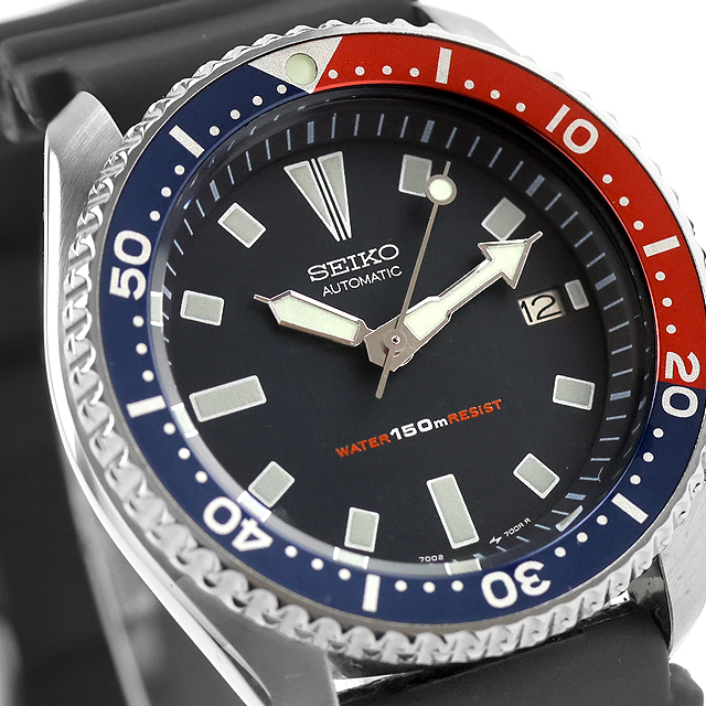 SEIKO（セイコー） 中古 ダイバー 150m ペプシ 自動巻き 7002