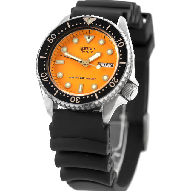 SEIKO QUARTZ ダイバー 6458-600A オレンジ文字盤 腕時計 SEIKO（セイコー） 中古 ダイバー 150m ボーイズ ダイバーズウォッチ