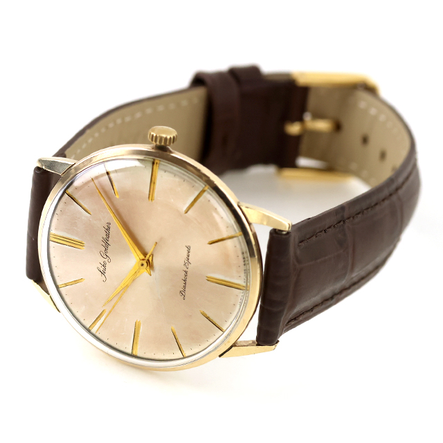SEIKO（セイコー） 中古 OH済 ゴールドフェザー 25石 金張り 薄型中三