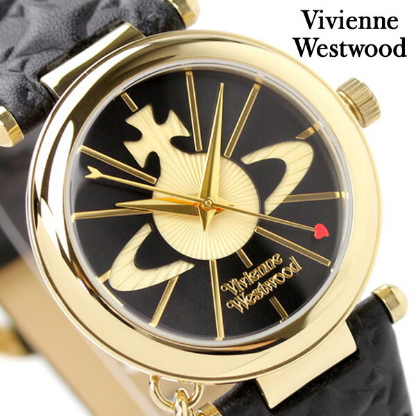 時計ヴィヴィアンウエストウッド 腕時計 オーブ VV006GYBK 表面美品