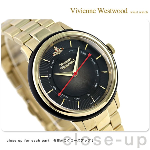 ヴィヴィアン 時計 レディース ポルトベッロ 36mm VV158BKGD ブラック :VV158BKGD:腕時計のななぷれ 通販  
