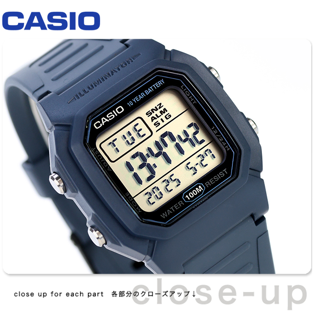 CASIO（カシオ） チープカシオ クォーツ 電池式 W-800H-2AV 海外モデル