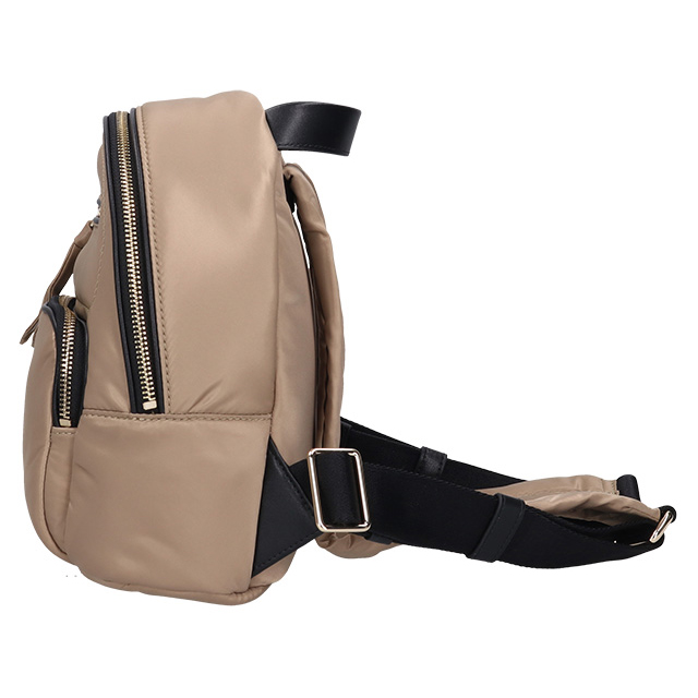 【新品同様】フルラ　リュック　ガイア　L ナイロン　レザー　ベージュ系 FURLA（フルラ） バッグ レディース リュック リュックサック バック