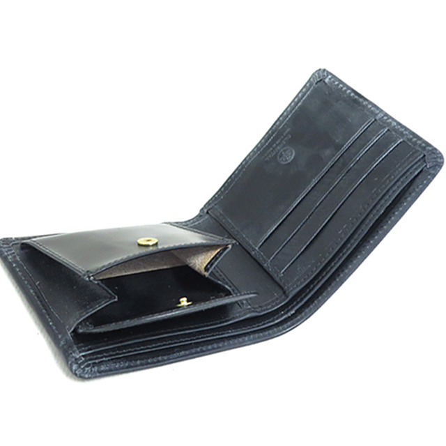 グレンロイヤル GLEN  二つ折り財布 メンズ レディース 03 6171 BK ブラック GLENROYAL（グレンロイヤル） 二つ折り財布 メンズ レディース 03 6171