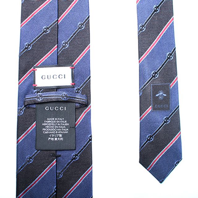 グッチ ネクタイ GUCCI 499696 4B002 4074 メンズネイビー GUCCI グッチ ネクタイ GG 刺繍 499696 4B002 4074 メンズ