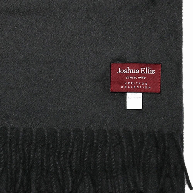 ジョシュア エリス Joshua Ellis カシミヤマフラー RWC50522 メンズ レディース ブラック 無地 Joshua Ellis（ジョシュアエリス） ジョシュア エリス カシミヤ