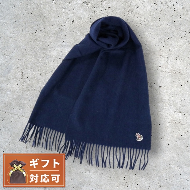 ポールスミス PAUL SMITH マフラー W1A-250K-JZEBRA-47 メンズ ネイビー Paul Smith BLACK（ポールスミス ブラック） ポールスミス PAUL SMITH