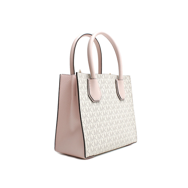 Michael Kors ショルダーバッグ MERCER 35S1GM9M2B-PWD-BLSH-MLT MICHAEL KORS Medium Mercer Leather and Logo Accordion
