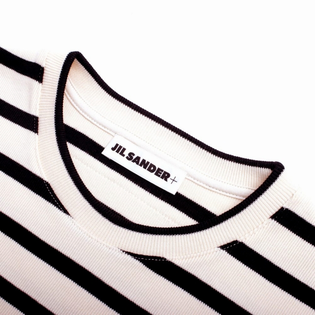 ジルサンダー JIL SANDER Tシャツ J40GC0111-J46497-080-L レディース クリーム ボーダー JILSANDER JIL SANDER（ジルサンダー） JIL SANDER Tシャツ J40GC0111-J46497-080