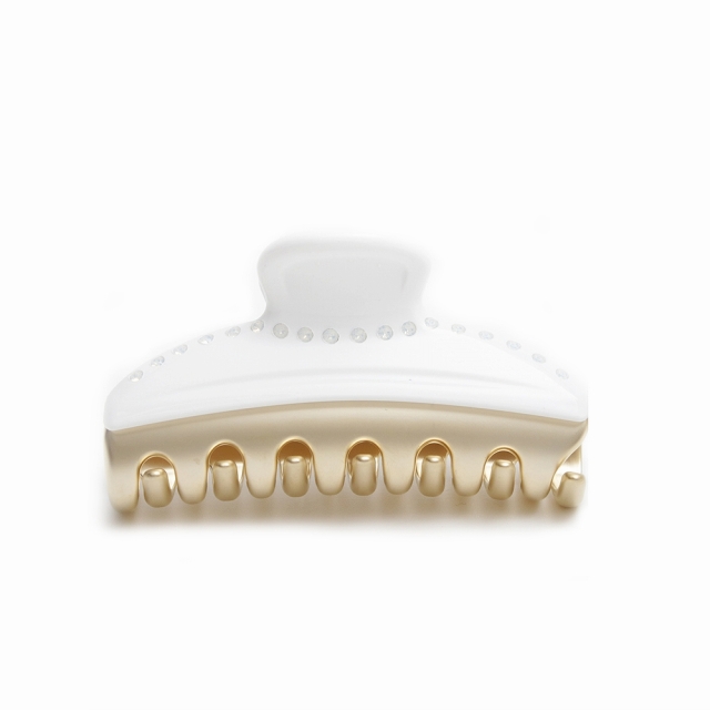 アレクサンドルドゥパリ ALEXANDRE DE PARIS ヘアクリップ ICCM-15571-03P1-BLANC-NAT ヘアアクセ レディース ホワイト クリップ ALEXANDRE DE PARIS（アレクサンドル ドゥ パリ） ヘアクリップ ICCM