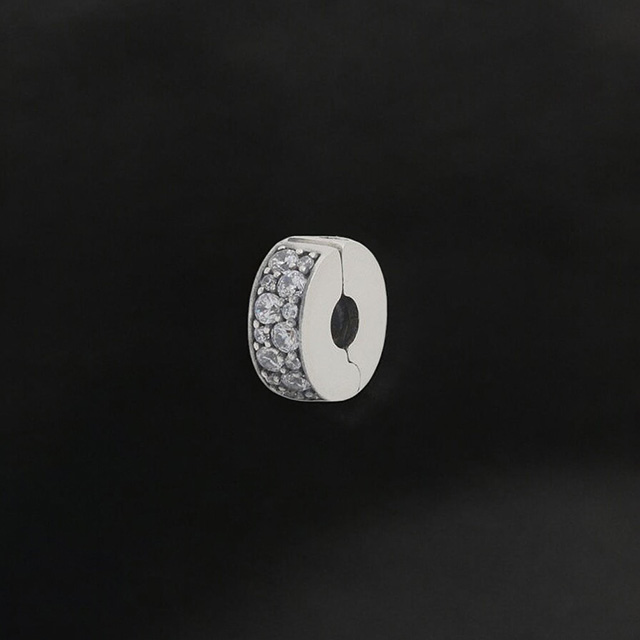 PANDORA（パンドラ） PANDORA Clear Pav Clip Charm ブレスレット