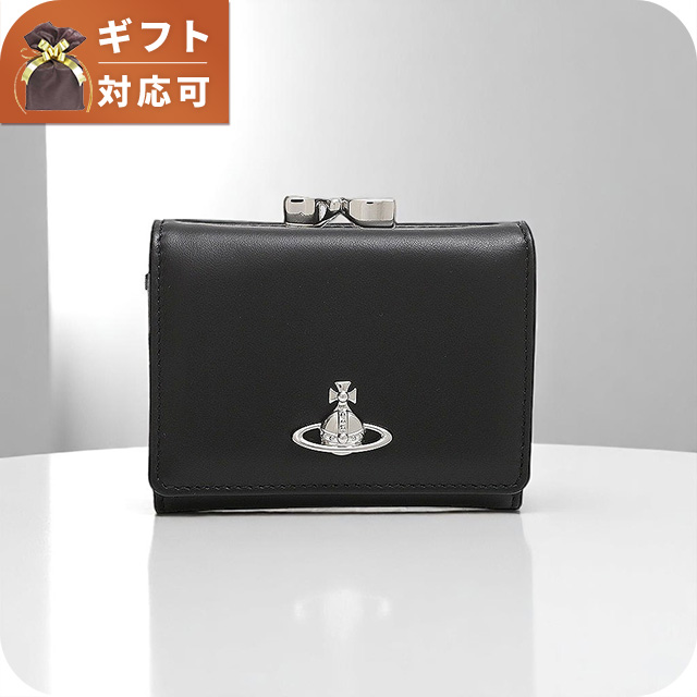 Vivienne Westwood 3つ折り財布 ブラック 5115002MW-L008K-N403 Vivienne Westwood ヴィヴィアンウエストウッド VIVIENNE