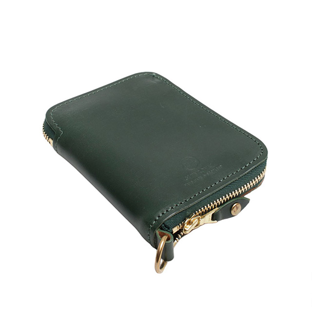 グレンロイヤル GLEN ZIP AROUND SMALL WALLET 二つ折り財布 03-5814-BOTTLEGREEN メンズ レディース BOTTLE GREEN GLENROYAL（グレンロイヤル） GLENROYAL ZIP AROUND SMALL WALLET 二