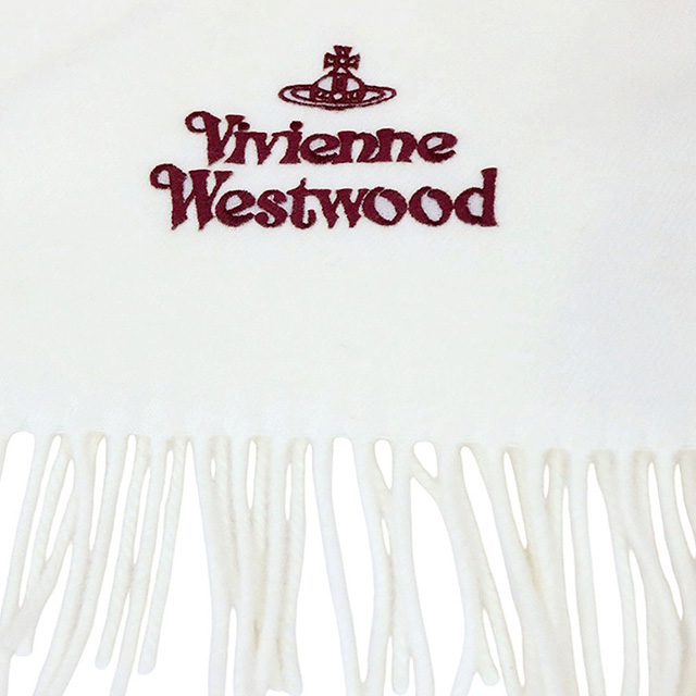 専用　新品未使用　ヴィヴィアンウエストウッド マフラー　ホワイト Vivienne Westwood（ヴィヴィアンウエストウッド） マフラー 25-W00Q7