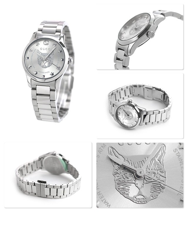 グッチ Gタイムレス 27mm 猫 レディース 腕時計 YA126595 GUCCI 時計 
