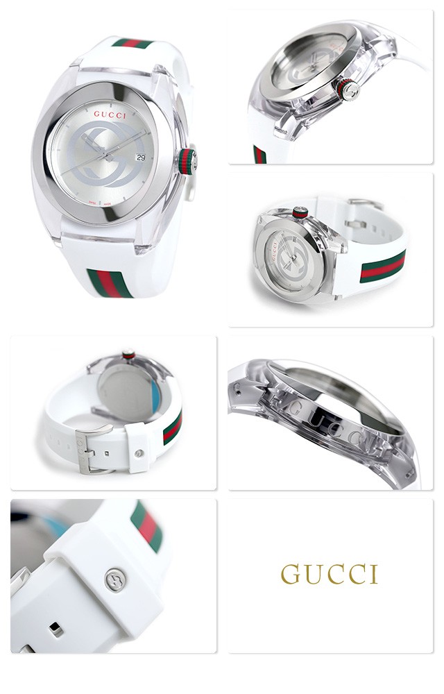 GUCCI スイス製 シルバー 時計 Amazon.co.jp: [グッチ] 腕時計 Watch SYNC シンク OUTLET 黒