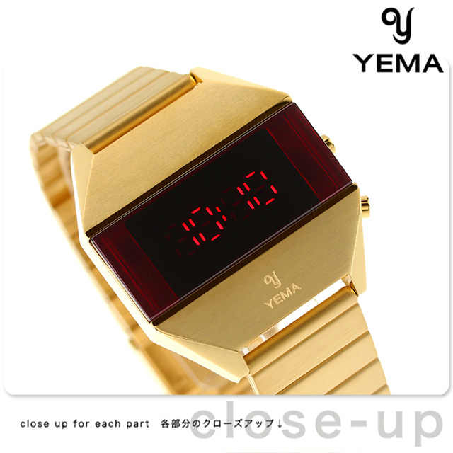 正規店得価 イエマ LED ゴールド 37.5mm クオーツ メンズ 腕時計 YEMA 時計 YMHF1575-1AM レッド×ゴールド 腕時計のななぷれ - 通販 - PayPayモール 在庫国産