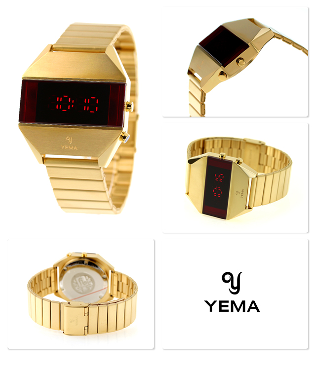 正規店得価 イエマ LED ゴールド 37.5mm クオーツ メンズ 腕時計 YEMA 時計 YMHF1575-1AM レッド×ゴールド 腕時計のななぷれ - 通販 - PayPayモール 在庫国産