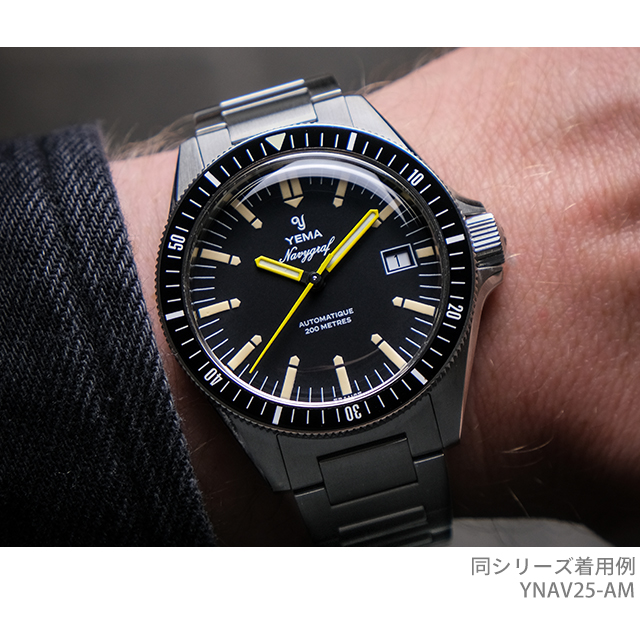 イエマ ネイビーグラフヘリテージ2025 自動巻き 腕時計 ブランド