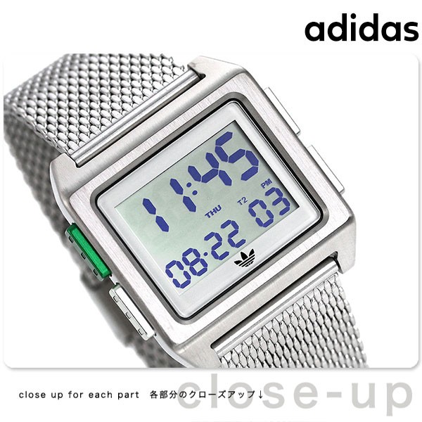 アディダス アディダス Z 00 シルバー 腕時計のななぷれ 通販 Paypayモール Adidas 時計 デジタル