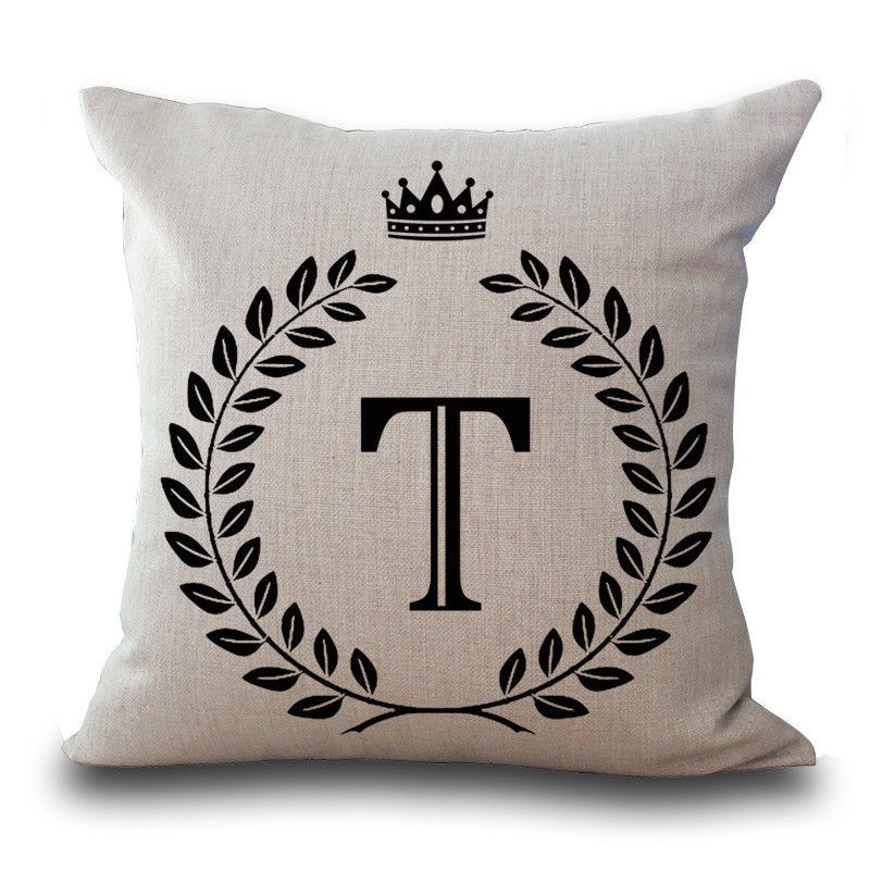 アルファベット 全26種類 クッションカバー 45×45センチ ファスナー