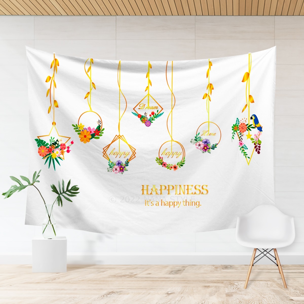 タペストリー 鳥かご 大判 おしゃれ 北欧 インテリア 雑貨 壁掛け 絵