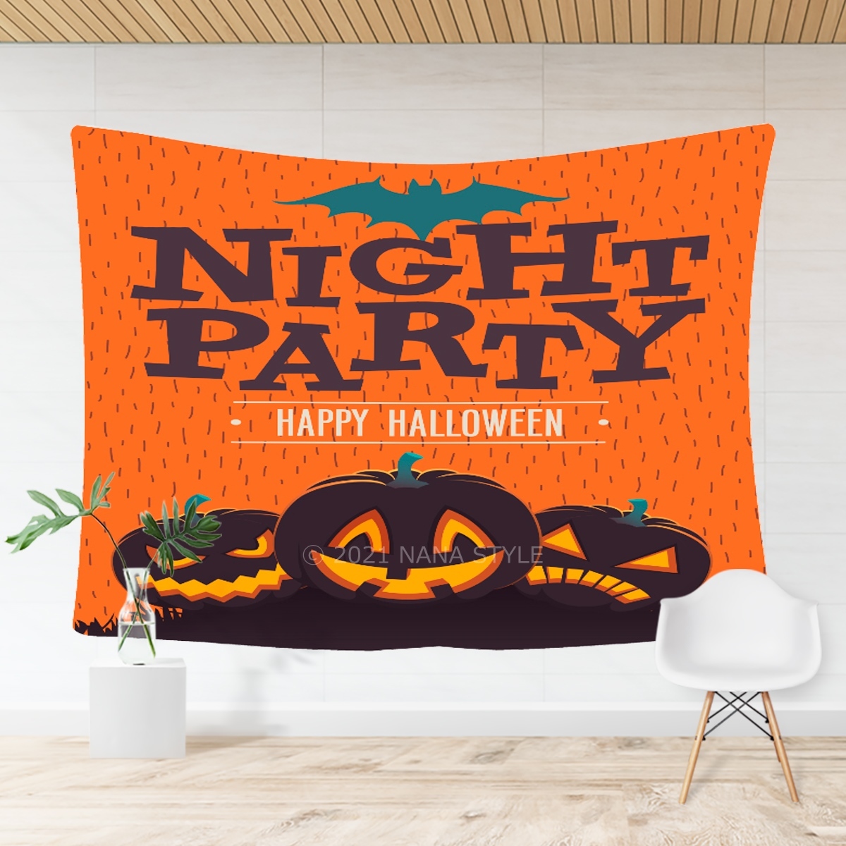 タペストリー ハロウィン 大判 おしゃれ 北欧 インテリア 雑貨 壁掛け