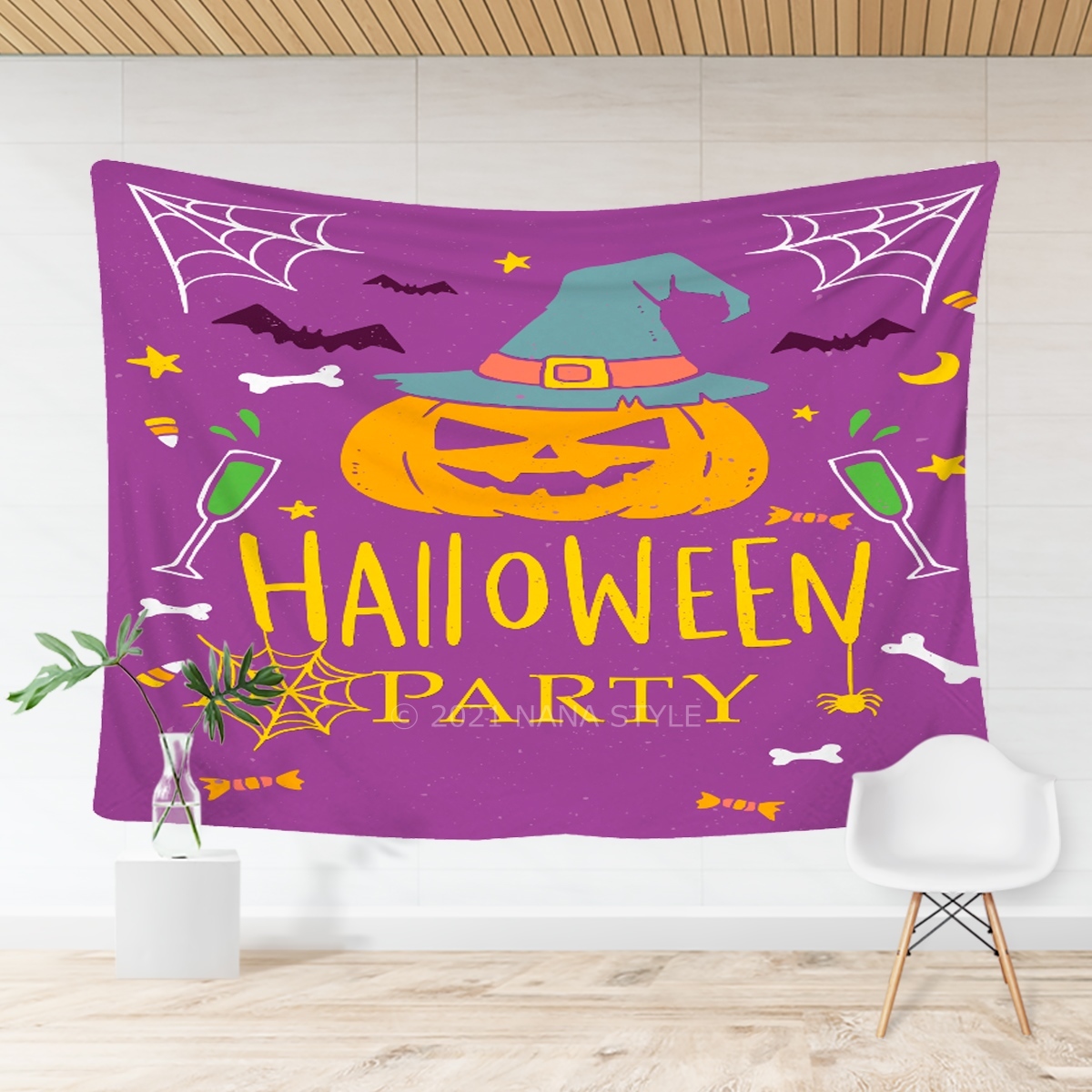 タペストリー ハロウィン 大判 おしゃれ 北欧 インテリア 雑貨 壁掛け