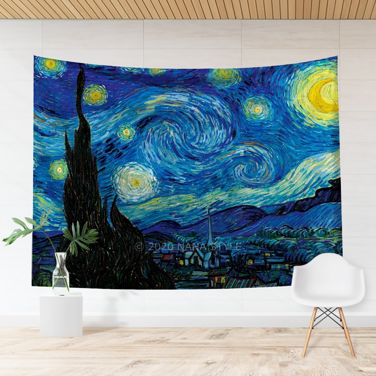 タペストリー ゴッホ作品 特大 全7種類 200×150センチ インテリア 壁装飾 絵画 おしゃれ 撮影 ひまわり 美術館