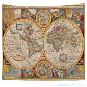 タペストリー 世界地図 11種類B 200×150センチ 壁掛けフック付き インテリア 壁装飾 おし...