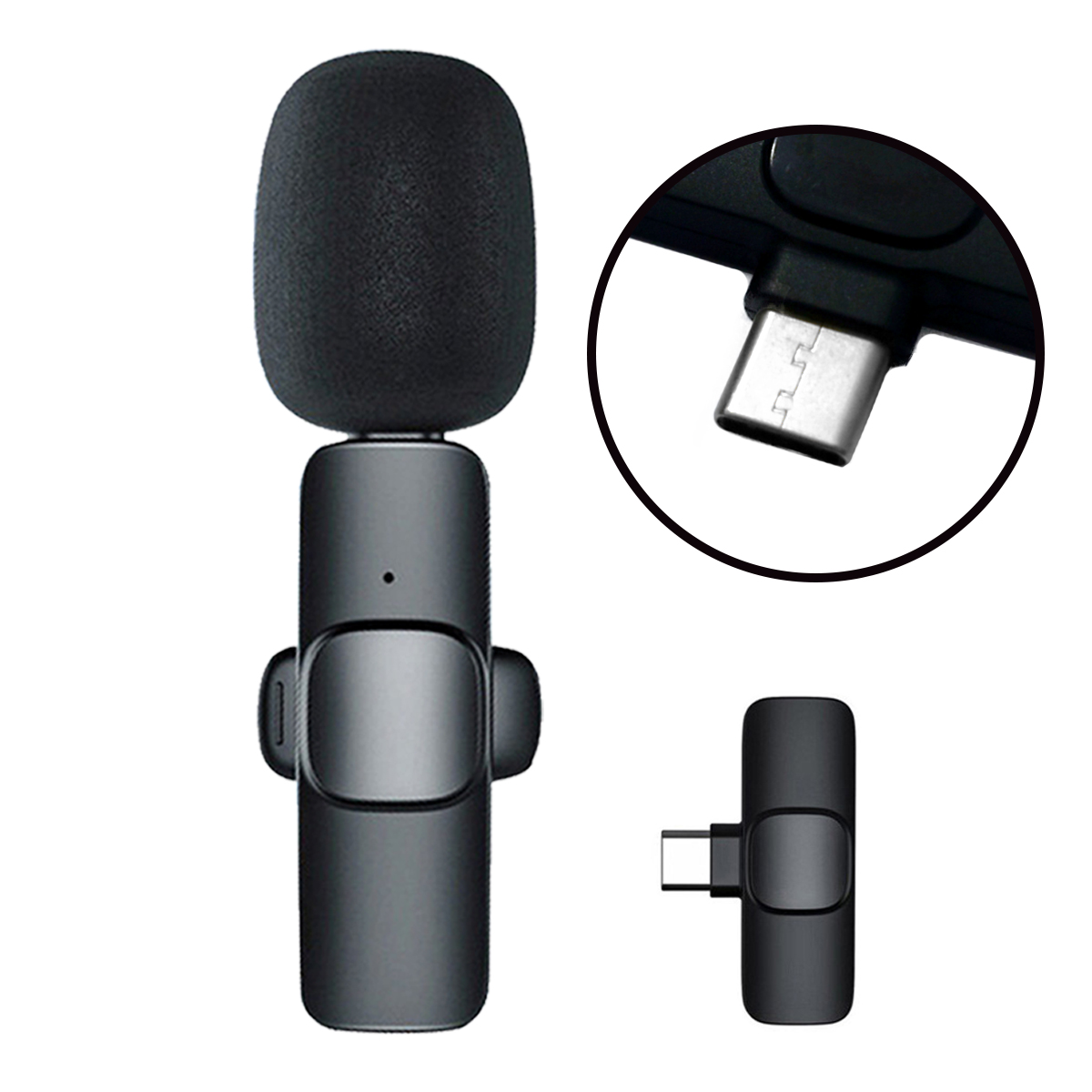 ピンマイク ワイヤレス Bluetooth 3極 タイプc iphone マイク