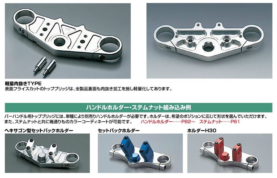 ハリケーン(HURRICANE) ジュラルミントップブリッジ ZZR1200 HT0634-10 - 1
