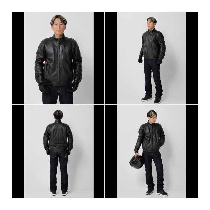 ヒョウドウ HSL524D ST-X LEATHER〔HALBERD D3O〕 : 京都MC ヤフー店