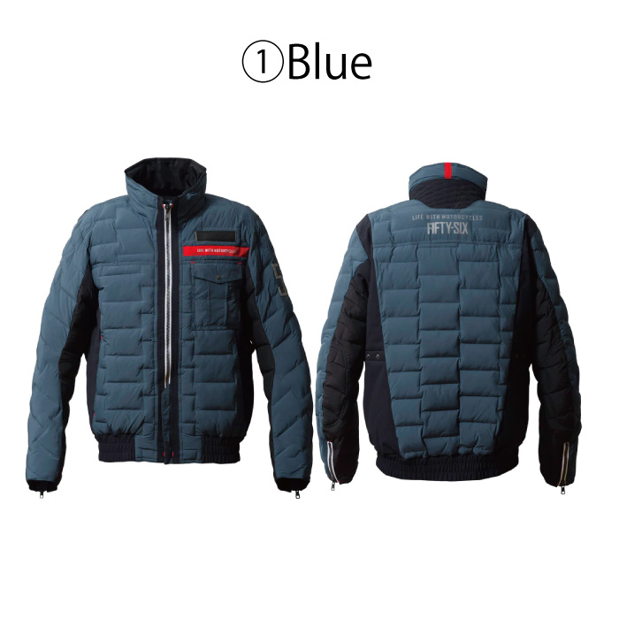 【新品未使用】56design ジャケット Mサイズ 冬用　ネイビーキャメル 56デザイン ジャケット ウィンター サファリ バイク ウェア アウター