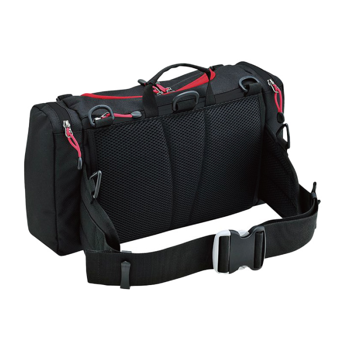RS TAICHI RSB268 ヒップバッグ (L) ブラックレッド TAICHI RSタイチ RSB268 ヒップバッグ(L) ブラック/レッド